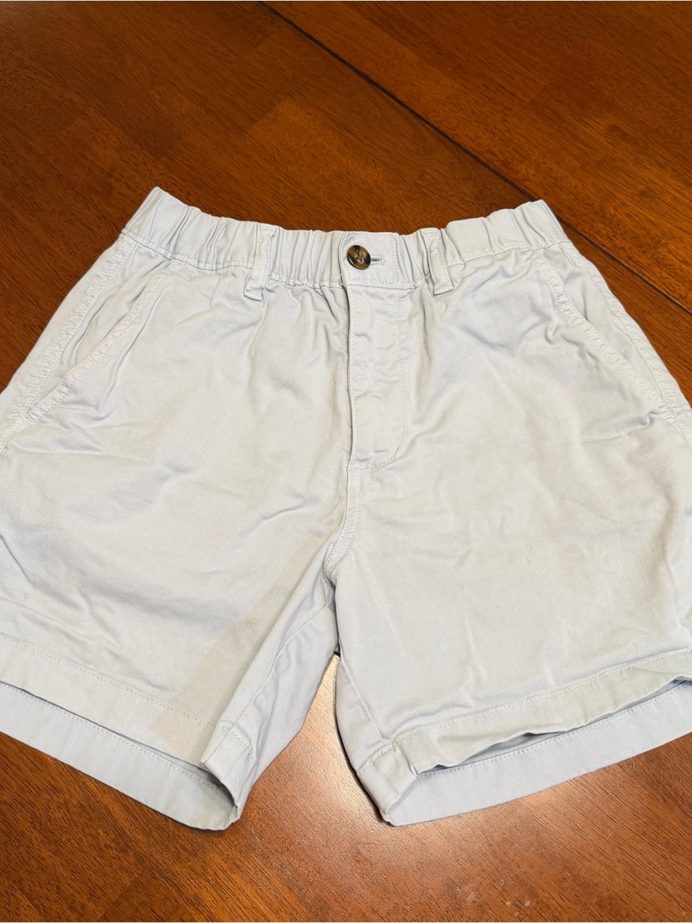 Bear Bottom Men's Size Small Chino Shorts 5.5" Inseam Elastic Light Blue Stretch